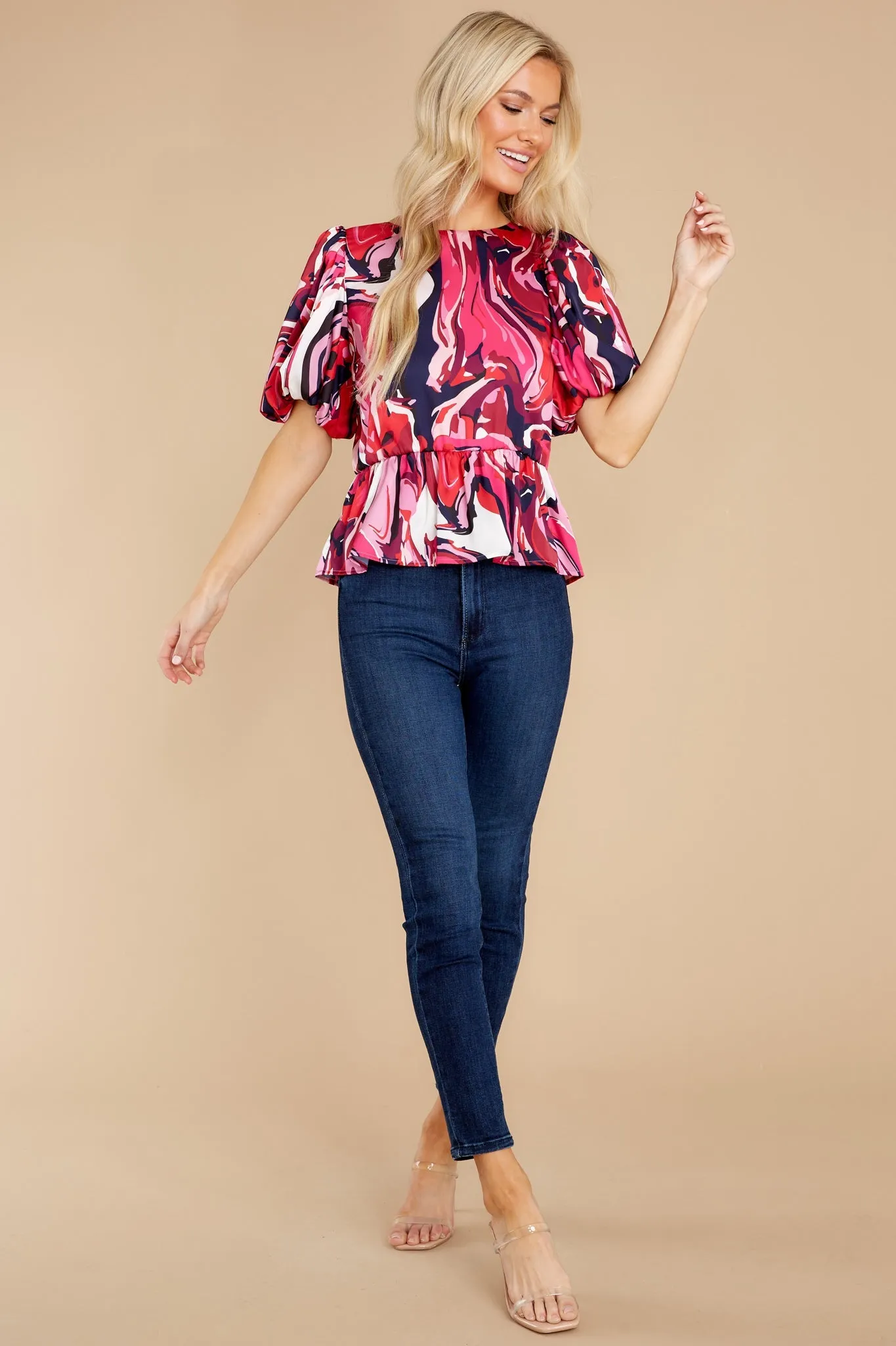 Angela Aspen Print Top