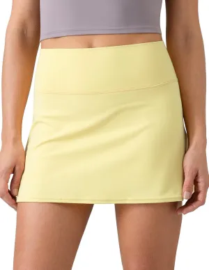 Colorfulkoala Dreamlux Skirts for Women High Rise Athletic Golf Tennis Skorts Built-in Shorts with Pockets