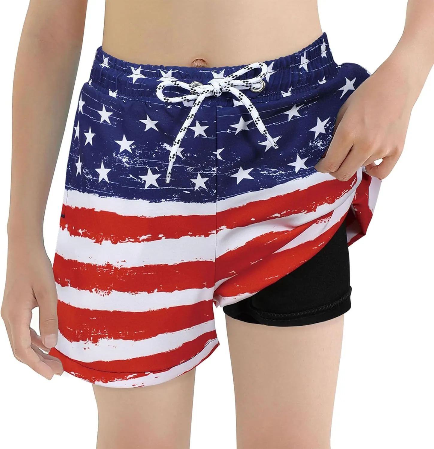 CULACCINO Boys Swim Trunks Boxer Brief Liner Anti Chafe Toddler Swim Shorts Boy Bathing Suit with Compression Liner 2-16T