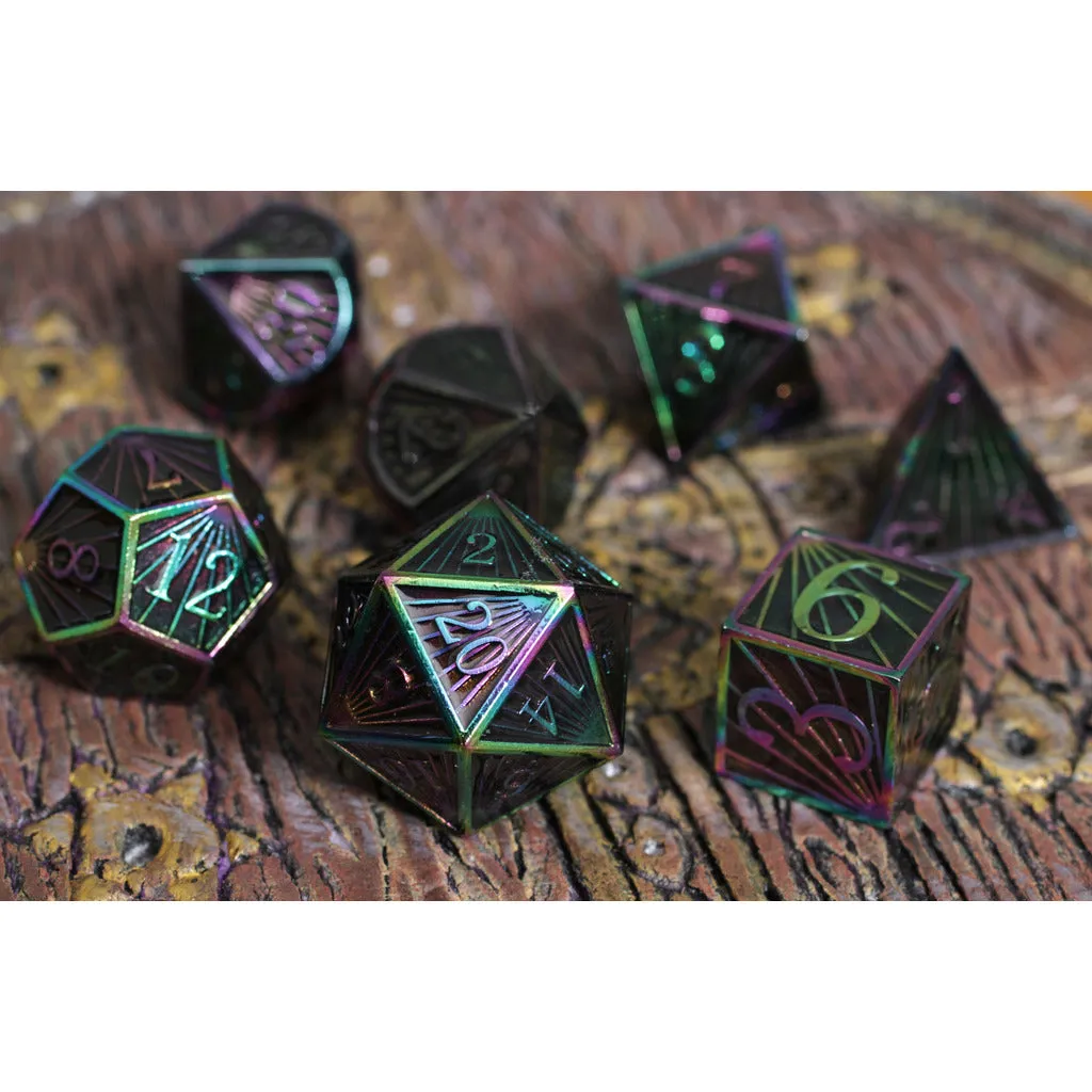 Deco Spectrum Metal RPG Dice Set