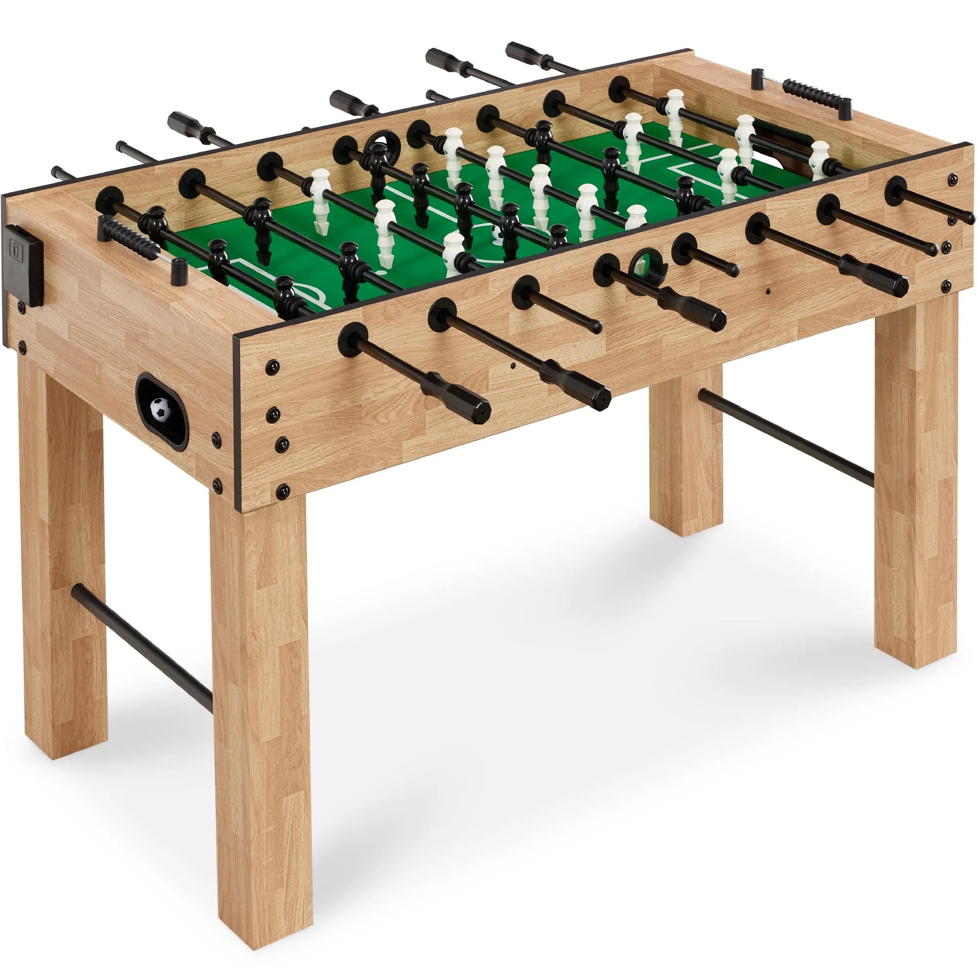 Full Size Regulation Foosball Table w/ 2 Balls, 2 Cup Holders - 54in
