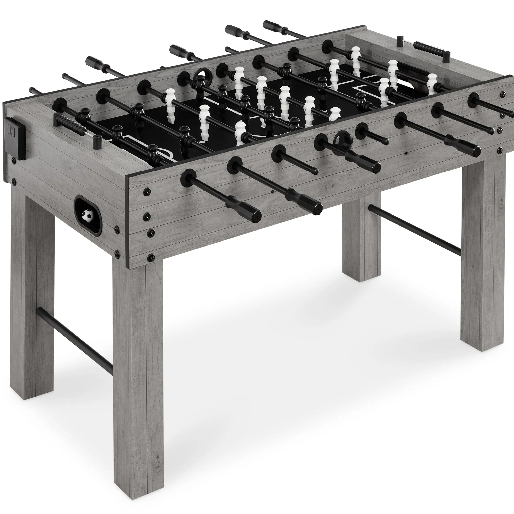 Full Size Regulation Foosball Table w/ 2 Balls, 2 Cup Holders - 54in