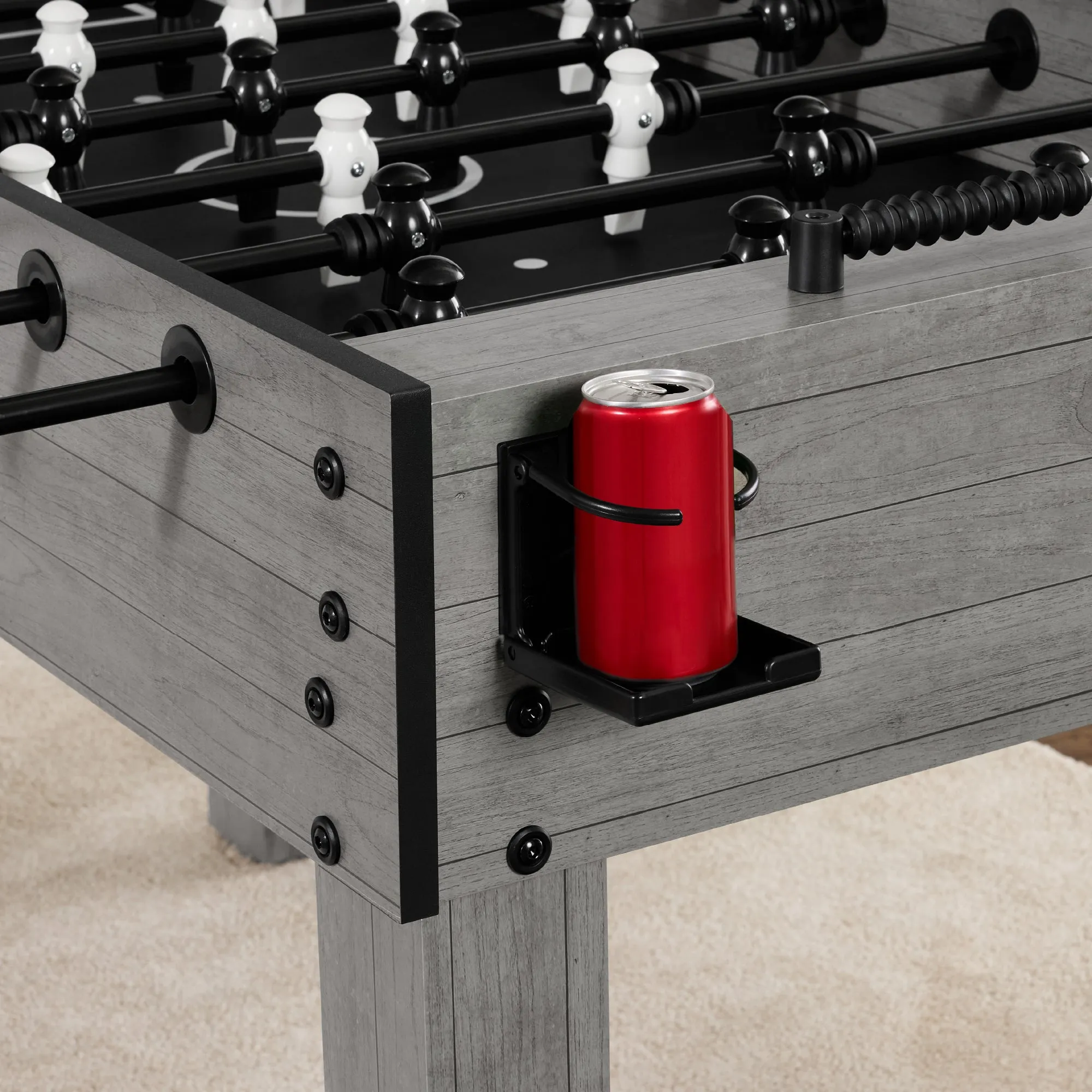 Full Size Regulation Foosball Table w/ 2 Balls, 2 Cup Holders - 54in