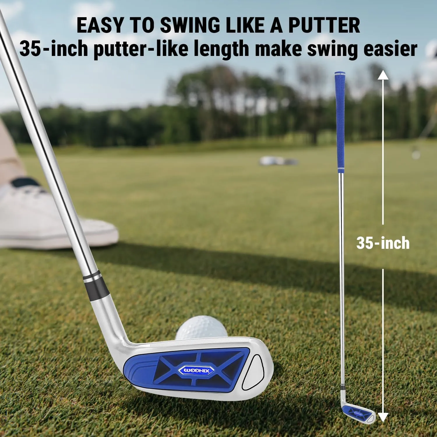 Golf Chipper Club for Men & Women Right Handed,35/45/55/60 Degree Pitching Wedges,Improve Your Short Game