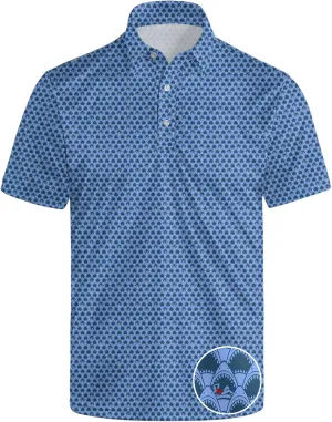 Golf Shirts for Men Funny Polo Short Sleeve Performance Moisture Wicking Quick Dry Mens Hawaiian Polo Shirt