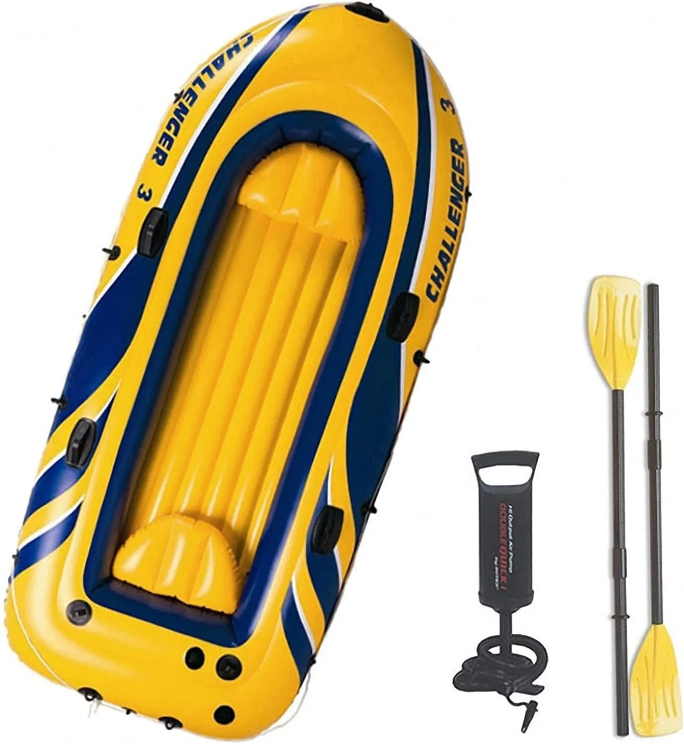 Inflatable Raft Assault Rubber Boat, Adult Heavy-Duty Kayak, Wear-Resistant Hovercraft for Fishing, Tourism