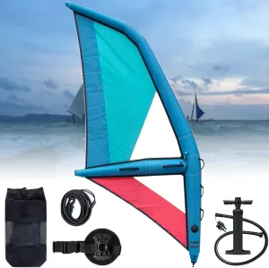 Inflatable Sail, Professional Inflatable Paddleboard Sail 4.2, 360 Rotating Base, Paddle Board Sail with Inflatable Pump, for Wind Wing Foiling, Surfing, Water Play