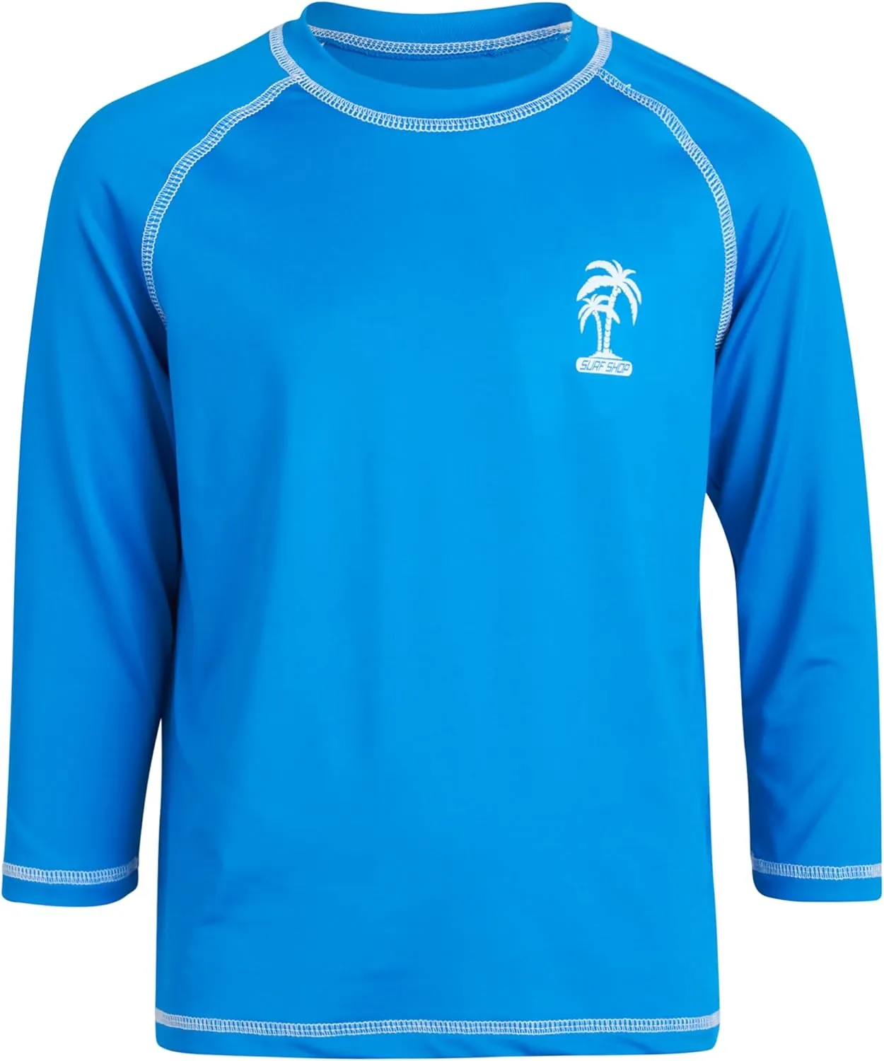 iXtreme Boys Swim Shirt - 2 Pack Rashguard UPF 50  Quick Dry Sun Protection Swimwear Boys Rash Guard Long Sleeve (Size 5-18)