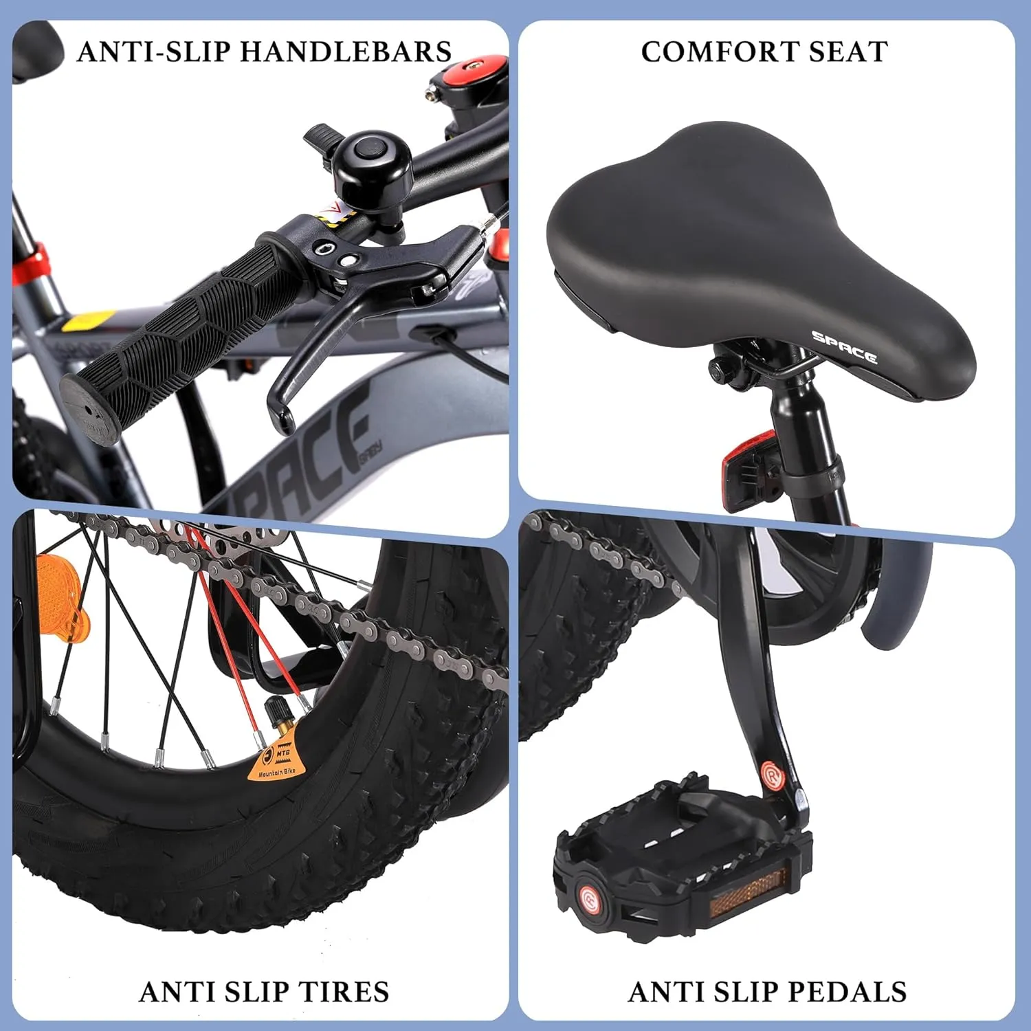 Kids Bike-18 20 Inch Bike for Boys and Girls Bicycle with Adjustable Seat and Handbrake, Bikes for Kids 7-13