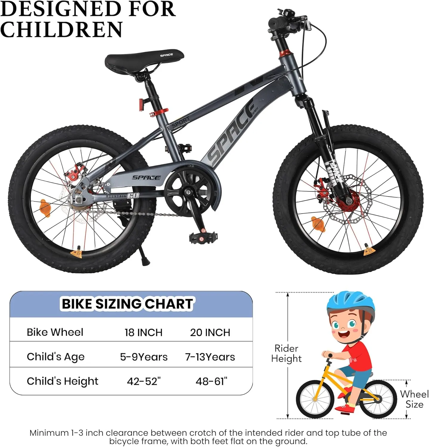 Kids Bike-18 20 Inch Bike for Boys and Girls Bicycle with Adjustable Seat and Handbrake, Bikes for Kids 7-13