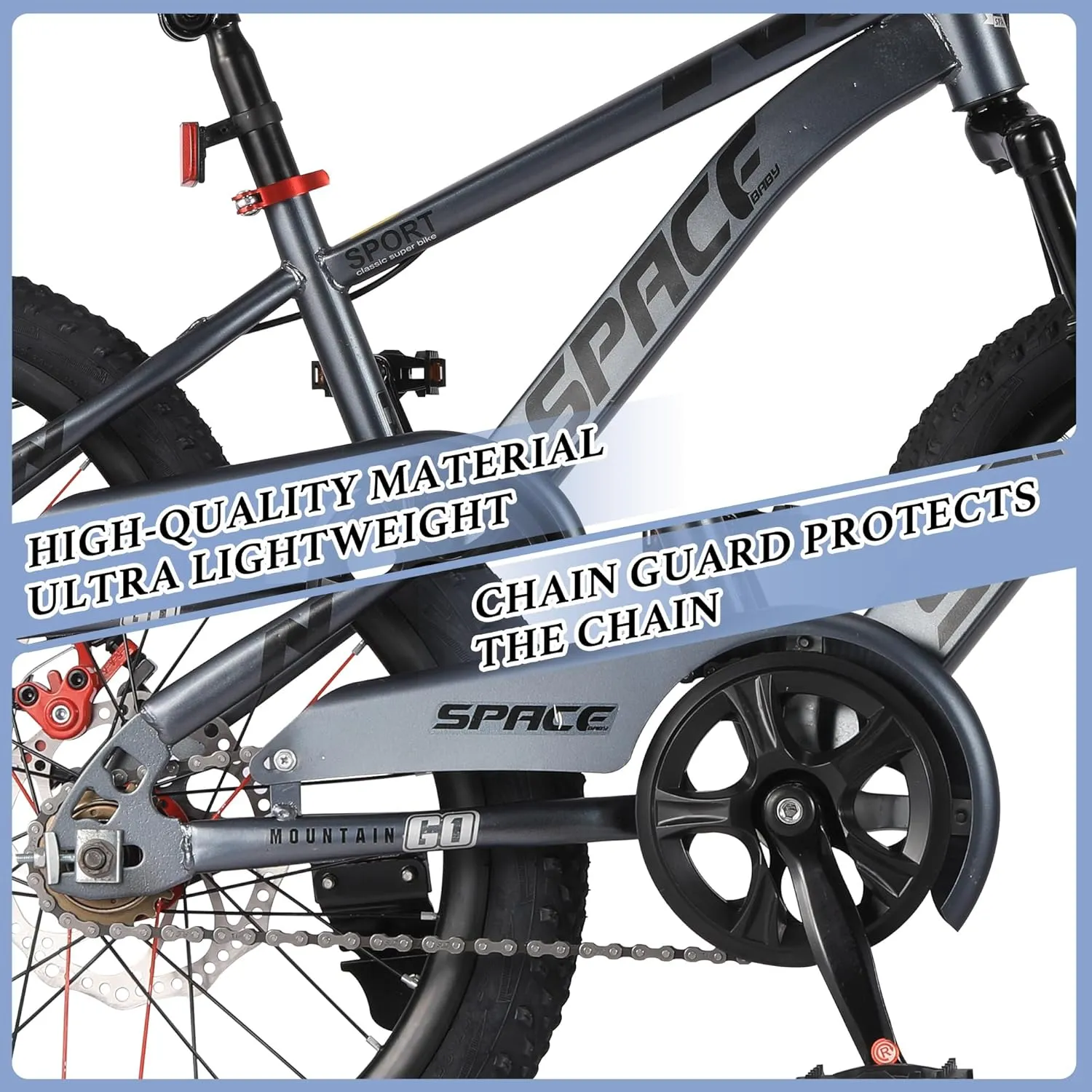 Kids Bike-18 20 Inch Bike for Boys and Girls Bicycle with Adjustable Seat and Handbrake, Bikes for Kids 7-13