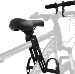 Kids Bike Seat Replacement with Handlebar,Detachable Front Mounted Child Bicycle Seat with Foot Pedals for Children 2~5 Years