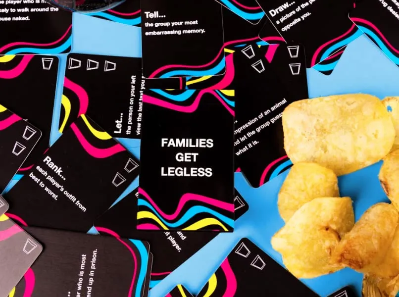 LET'S GET LEGLESS Family Drinking Game for Adults