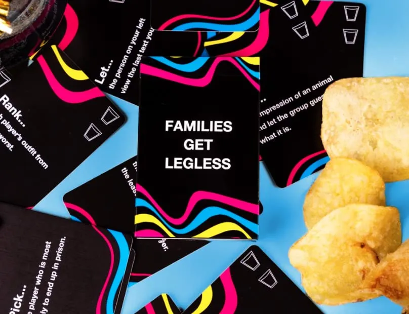 LET'S GET LEGLESS Family Drinking Game for Adults