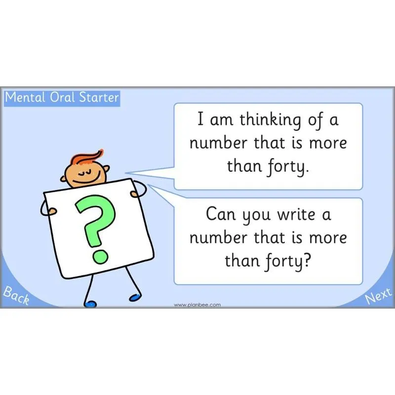 Let's use numbers to 100
