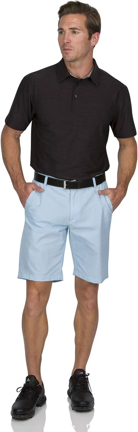 Mens Dry Fit Golf Shorts 10 in Inseam - Quick Dry Casual Chinos w/Elastic Waist