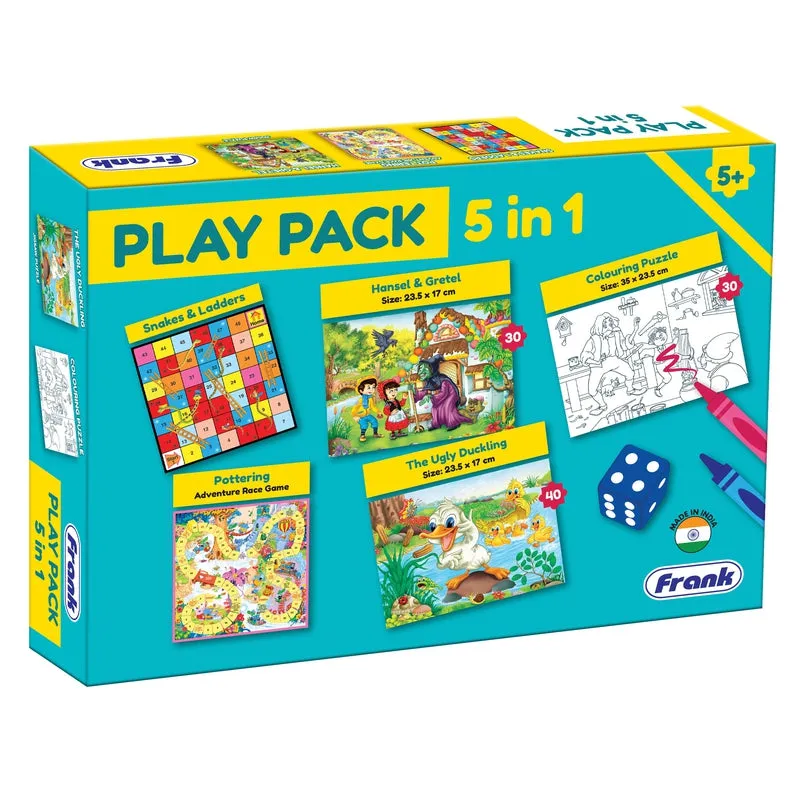 Play Pack 5 in 1 - Board Games and Puzzles