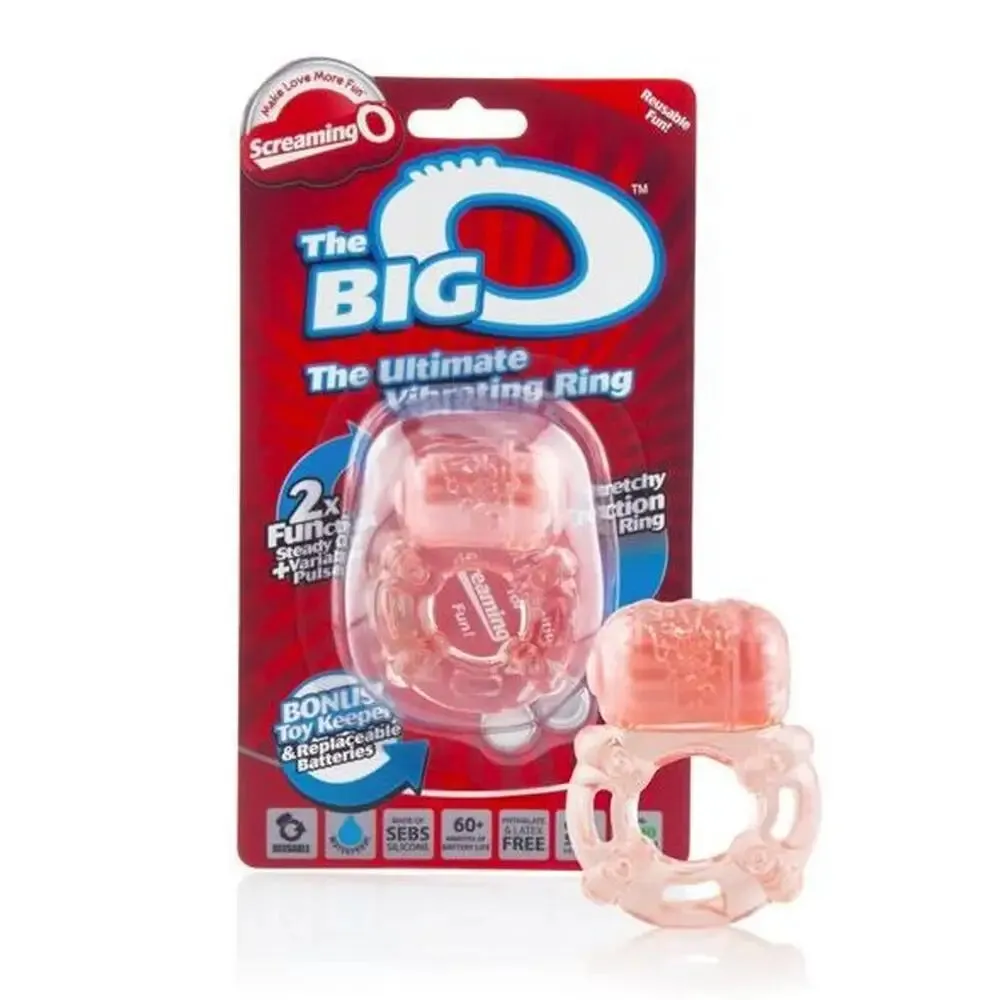 Screaming o Silicone Pink Super Stretchy Vibrating Cock Ring