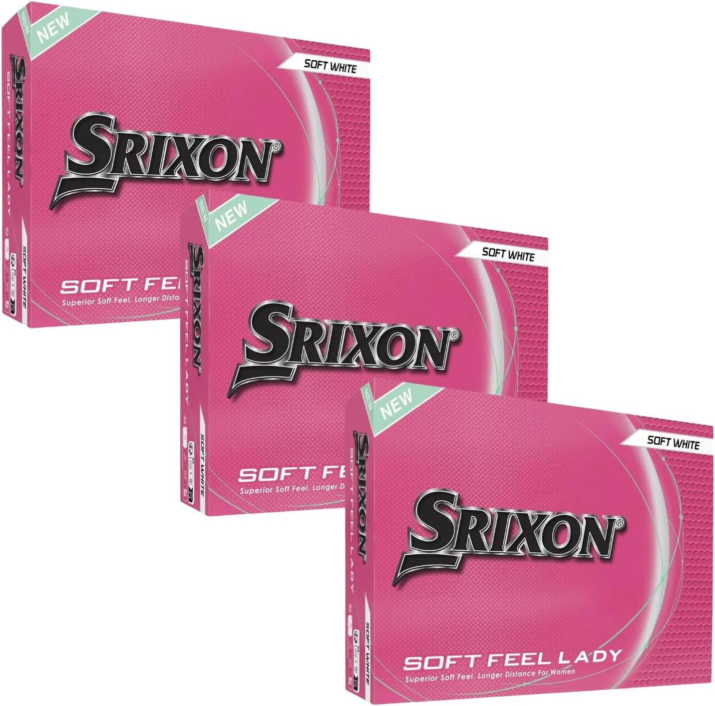 Srixon Soft Feel Lady 9 Golf Balls, White (36 Pack)