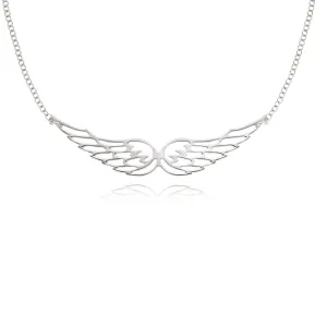 Sterling Silver 45cm Angel Wing Necklace