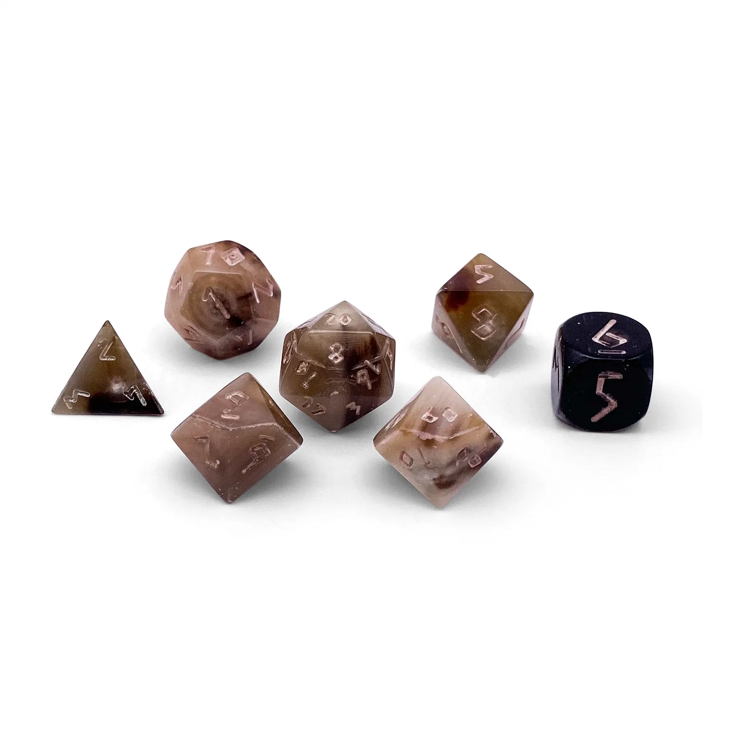 Yak Horn RPG Dice Set by Norse Foundry